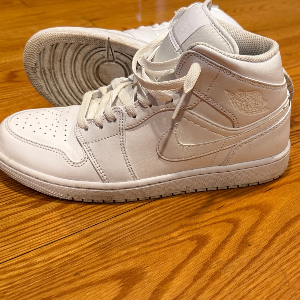 Nike White High-Top Athletic Shoes